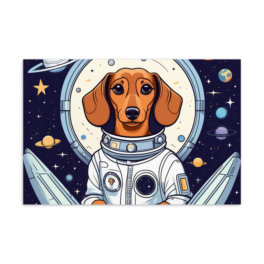 PugMug Custom Tan Dachshund Postcard