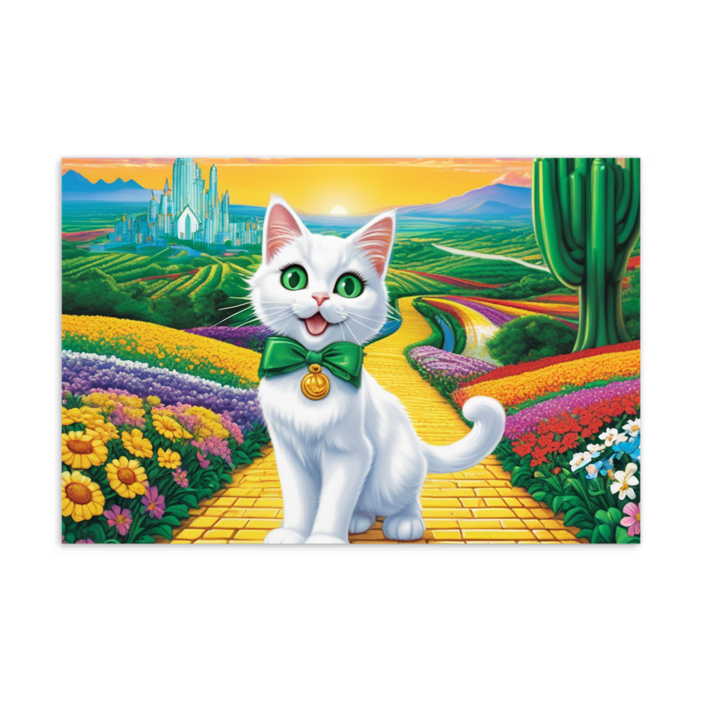PugMug Custom White Companion Cat Postcard