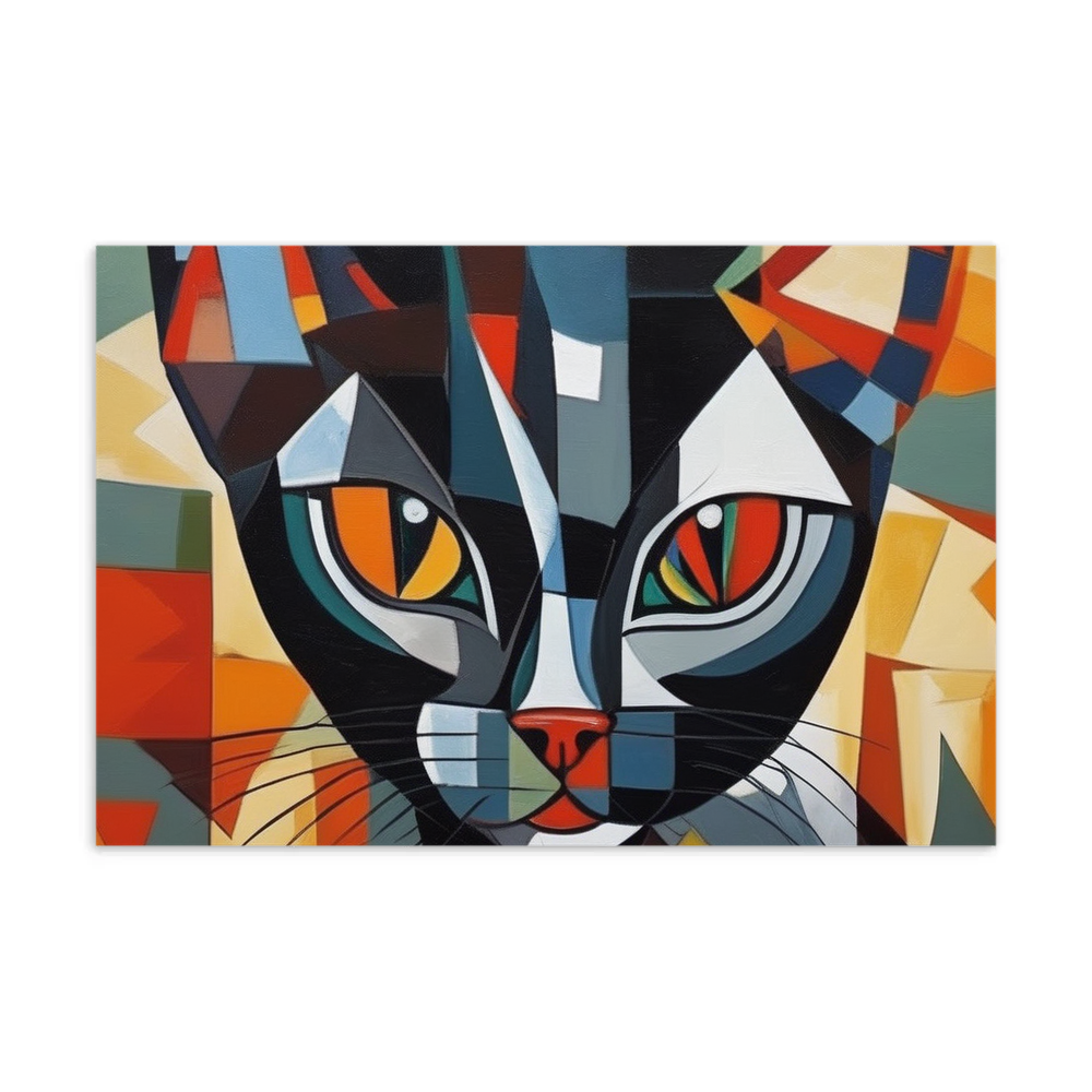 PugMug Custom Black Devon Rex Cat Postcard