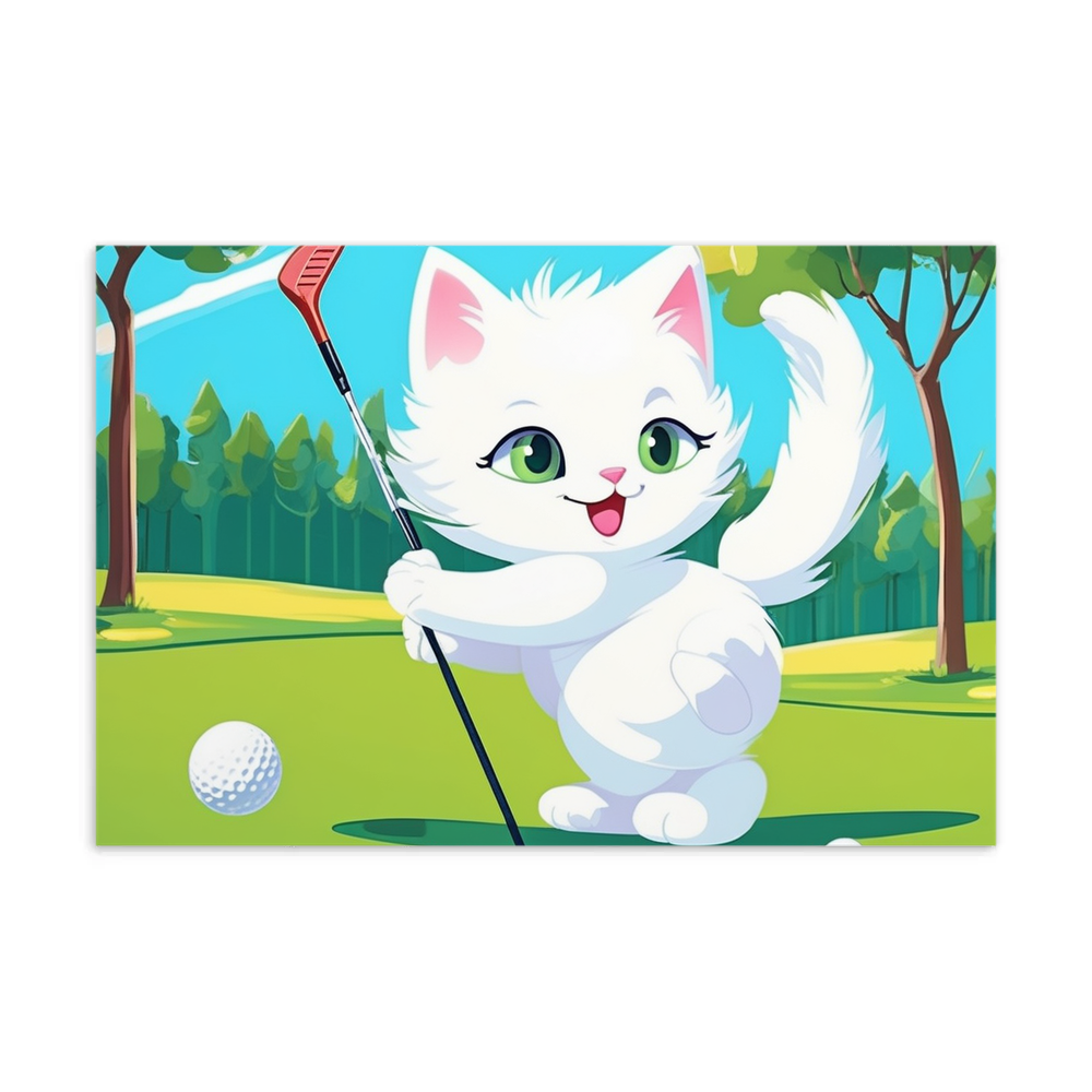 PugMug Custom White Companion Cat Postcard