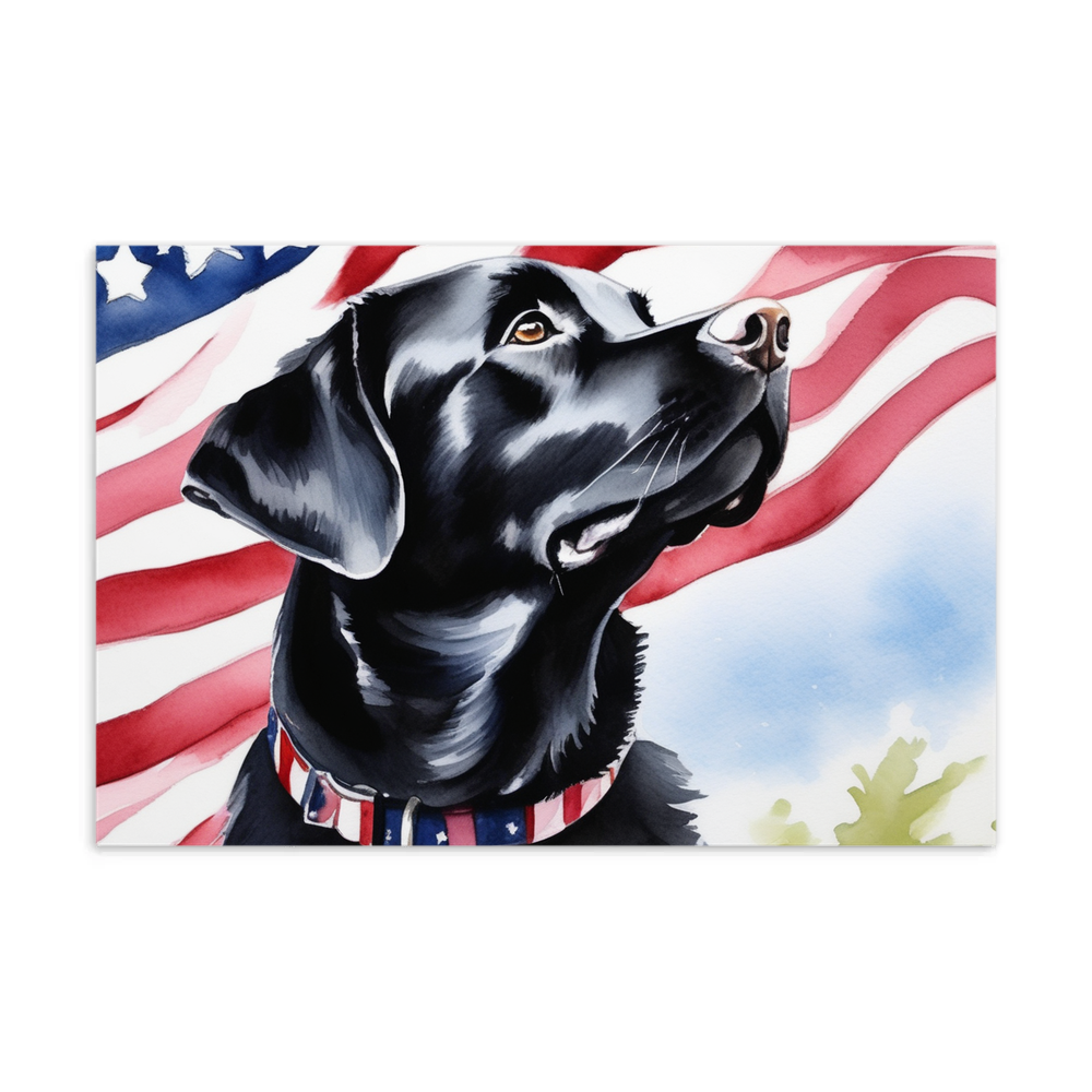 PugMug Custom Black Labrador Retriever Postcard