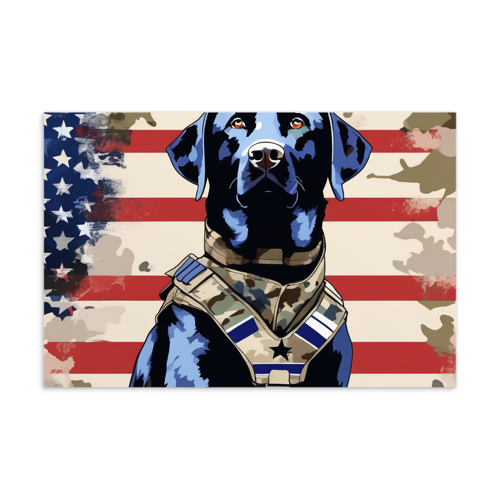 PugMug Custom Black Labrador Retriever Postcard