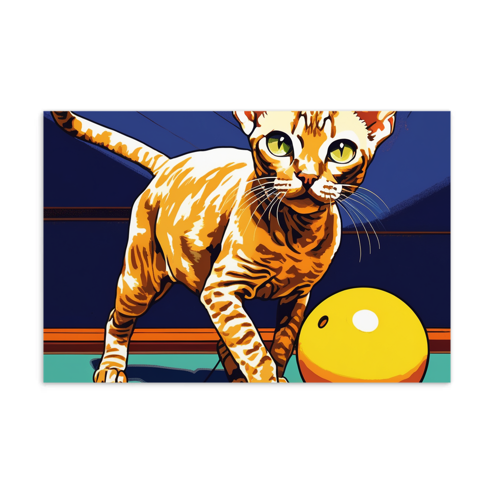 PugMug Custom Tabby Devon Rex Cat Postcard