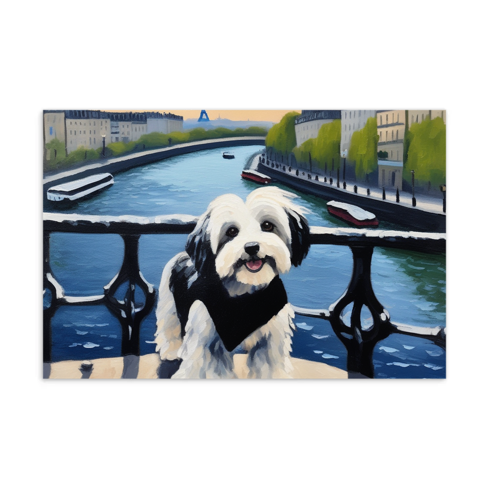 PugMug Custom Black-and-white Havanese Dog Postcard