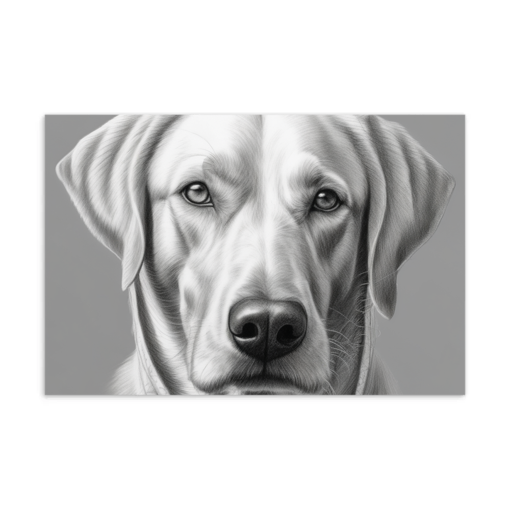 PugMug Custom White Labrador Retriever Postcard