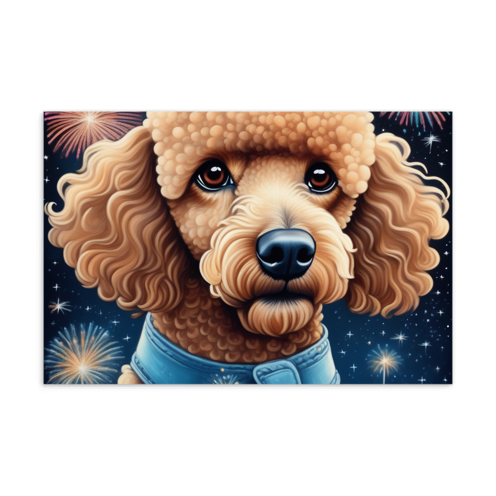 PugMug Custom Tan Poodle Postcard