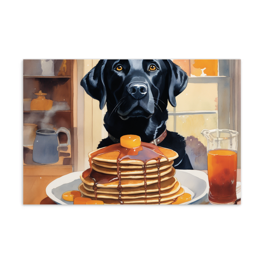PugMug Custom Black Labrador Retriever Postcard