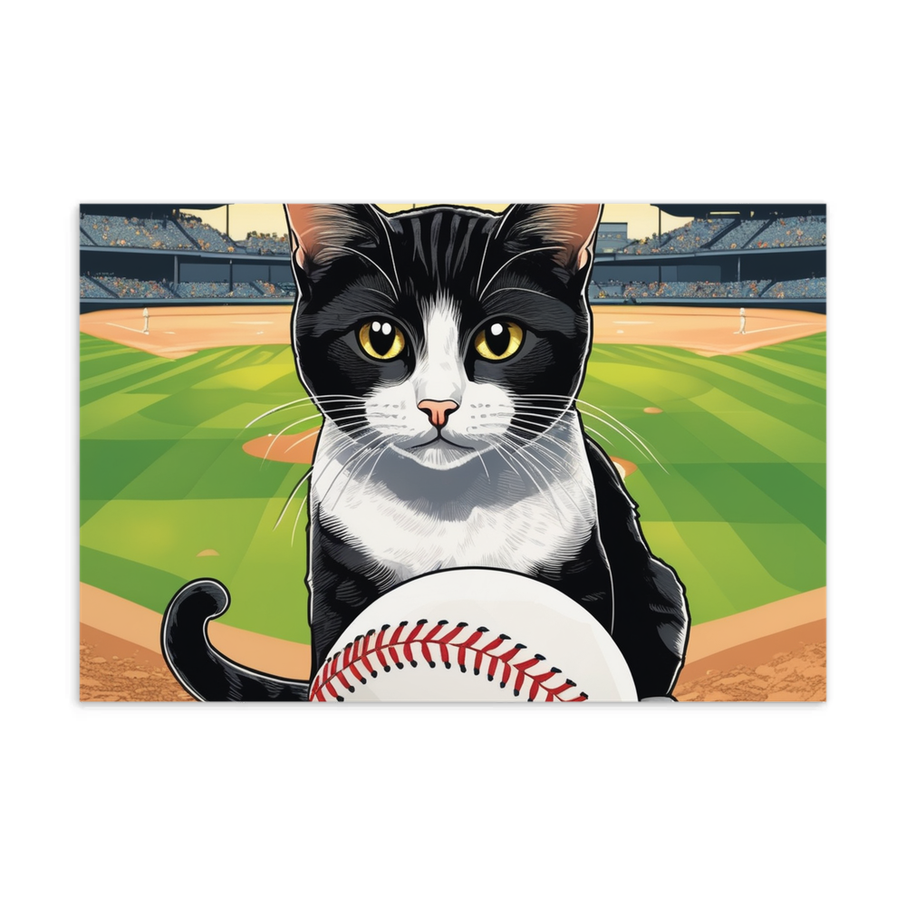 PugMug Custom Black American Shorthair Cat Postcard