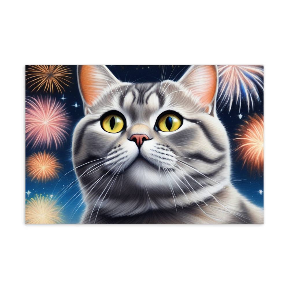 PugMug Custom Tabby British Shorthair Cat Postcard