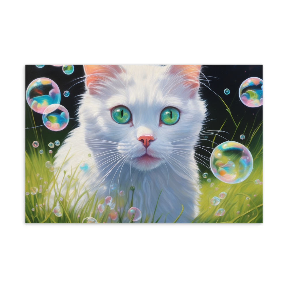PugMug Custom White Companion Cat Postcard