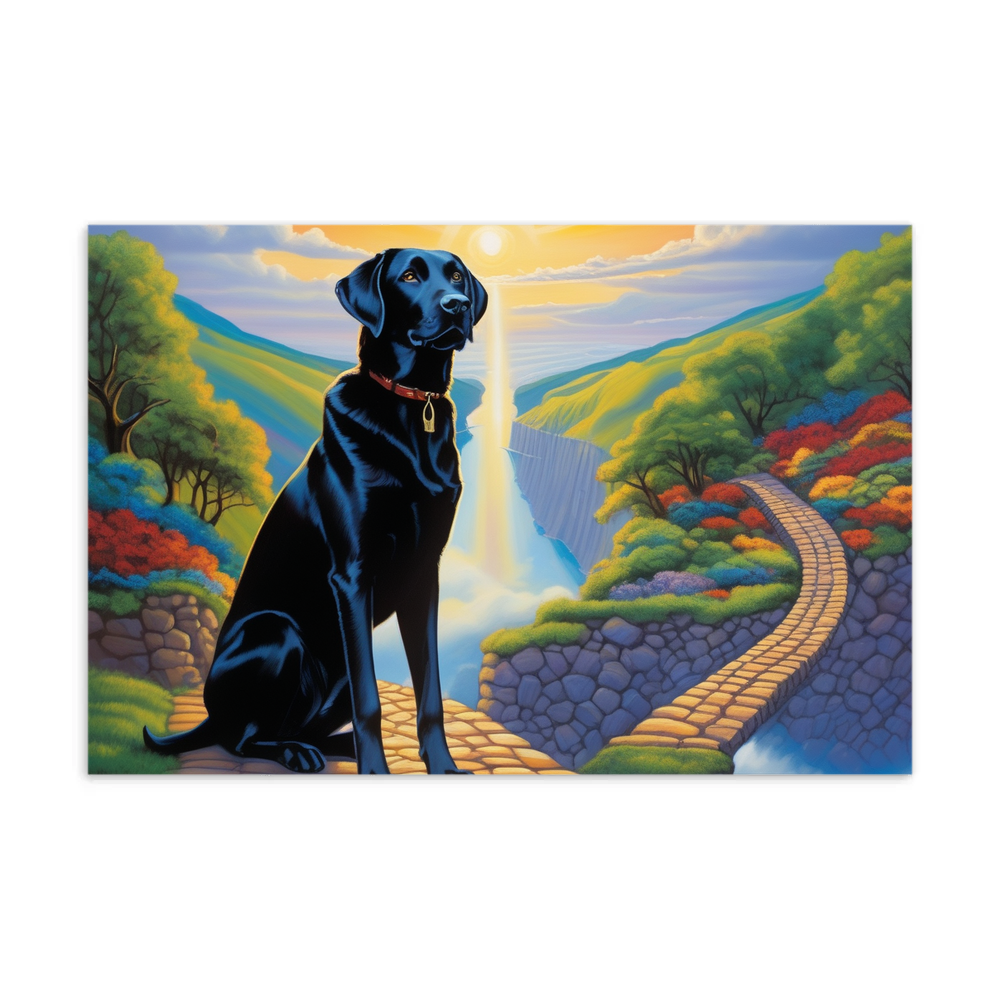 PugMug Custom Black Labrador Retriever Postcard