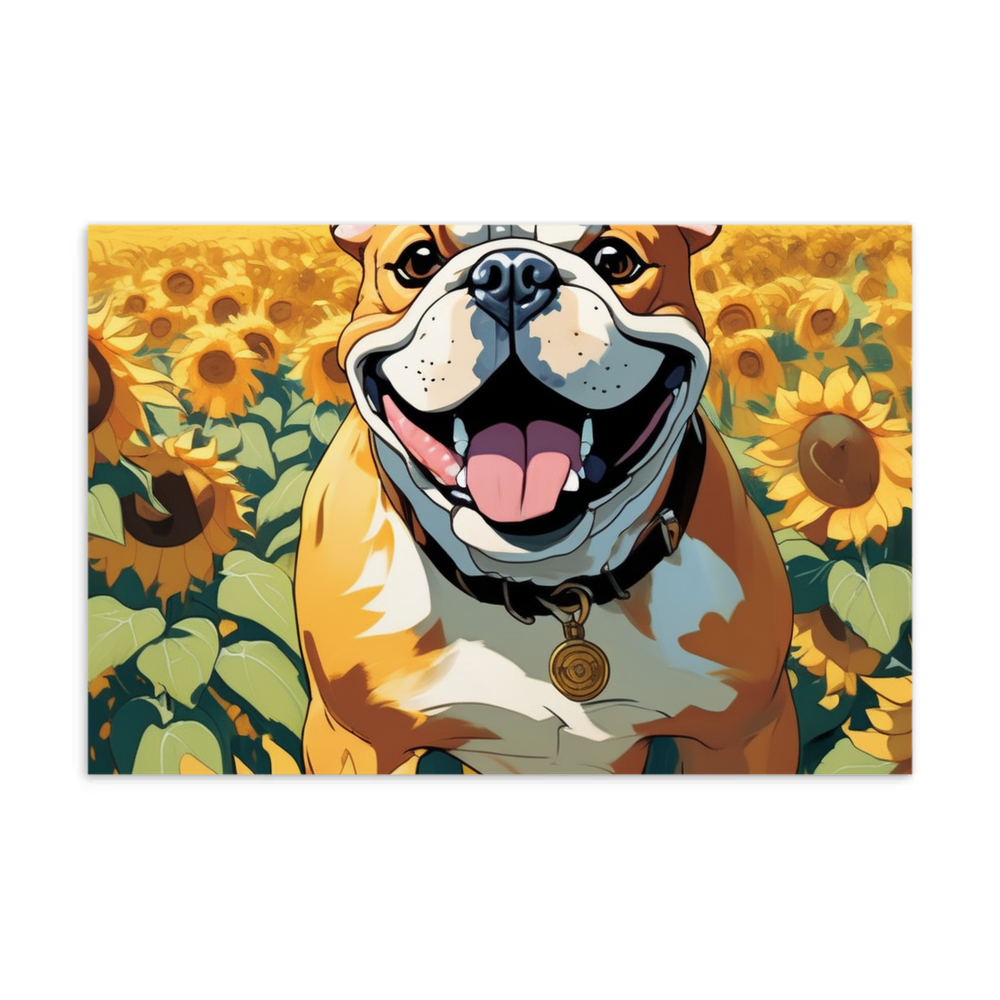 PugMug Custom Bulldog Postcard