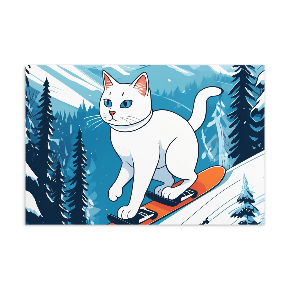 PugMug Custom White Companion Cat Postcard