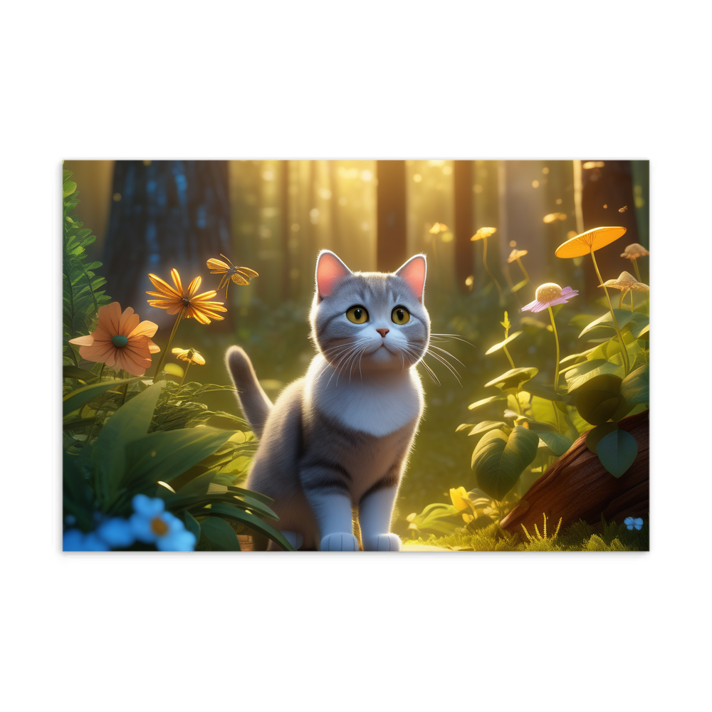 PugMug Custom Tabby British Shorthair Cat Postcard