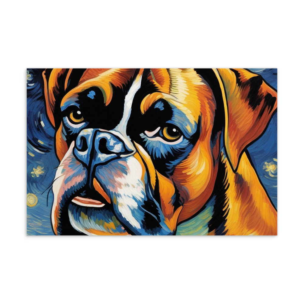 PugMug Custom Boxer Dog Postcard