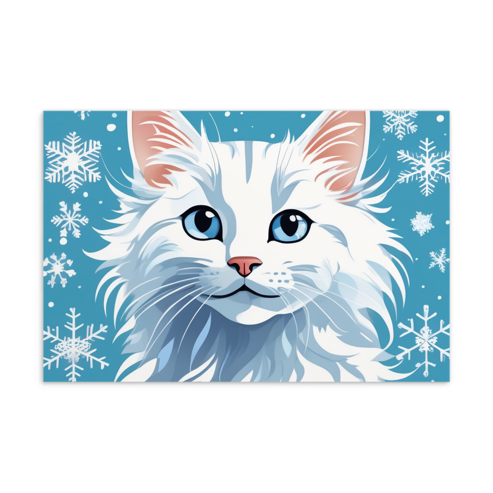 PugMug Custom White Companion Cat Postcard