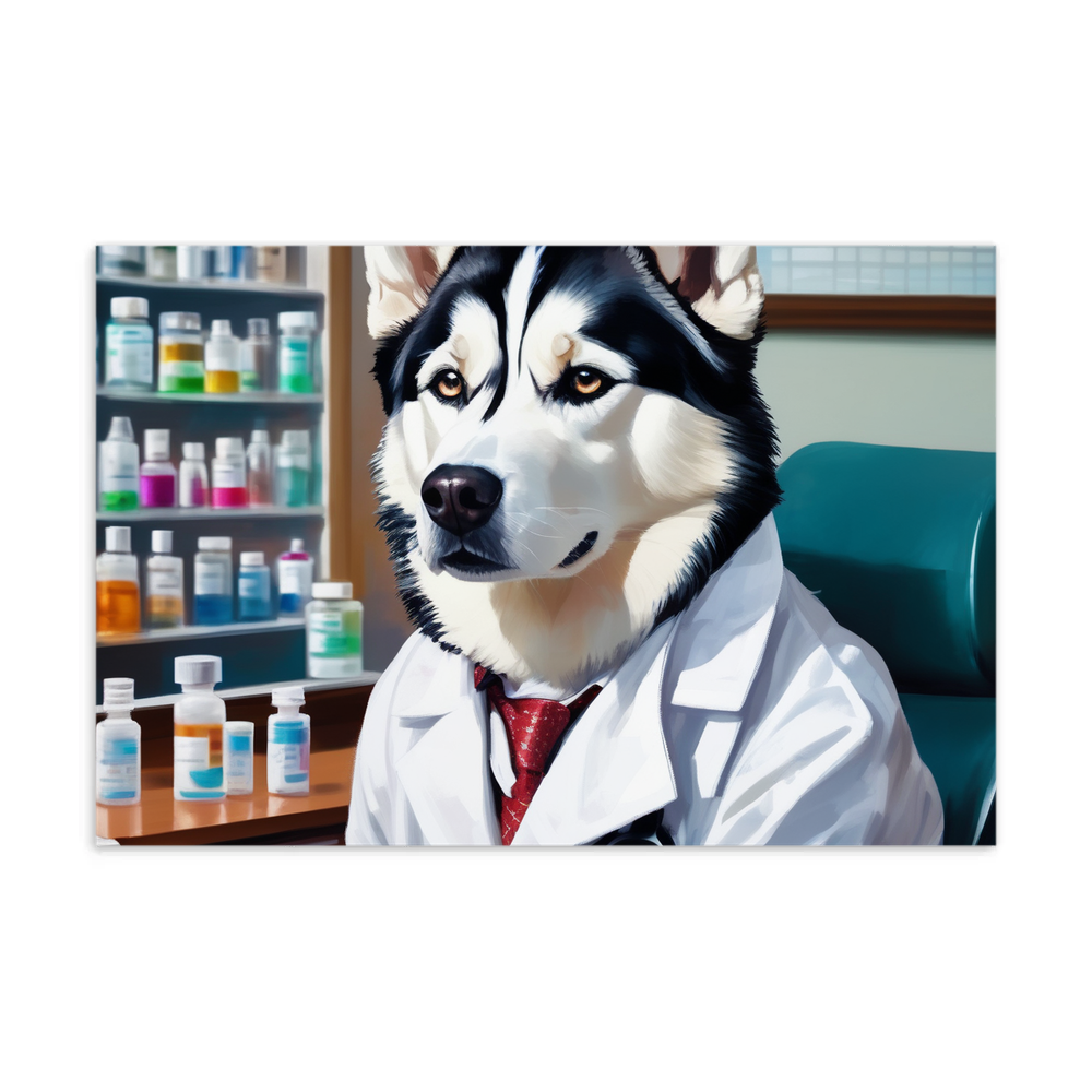 PugMug Custom Siberian Husky Postcard