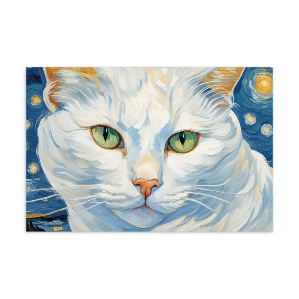 PugMug Custom White Companion Cat Postcard