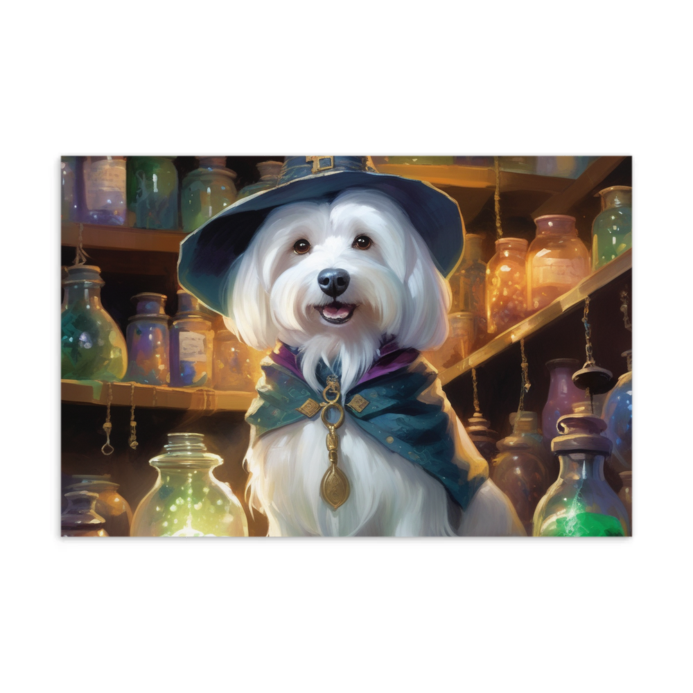 PugMug Custom White Havanese Dog Postcard