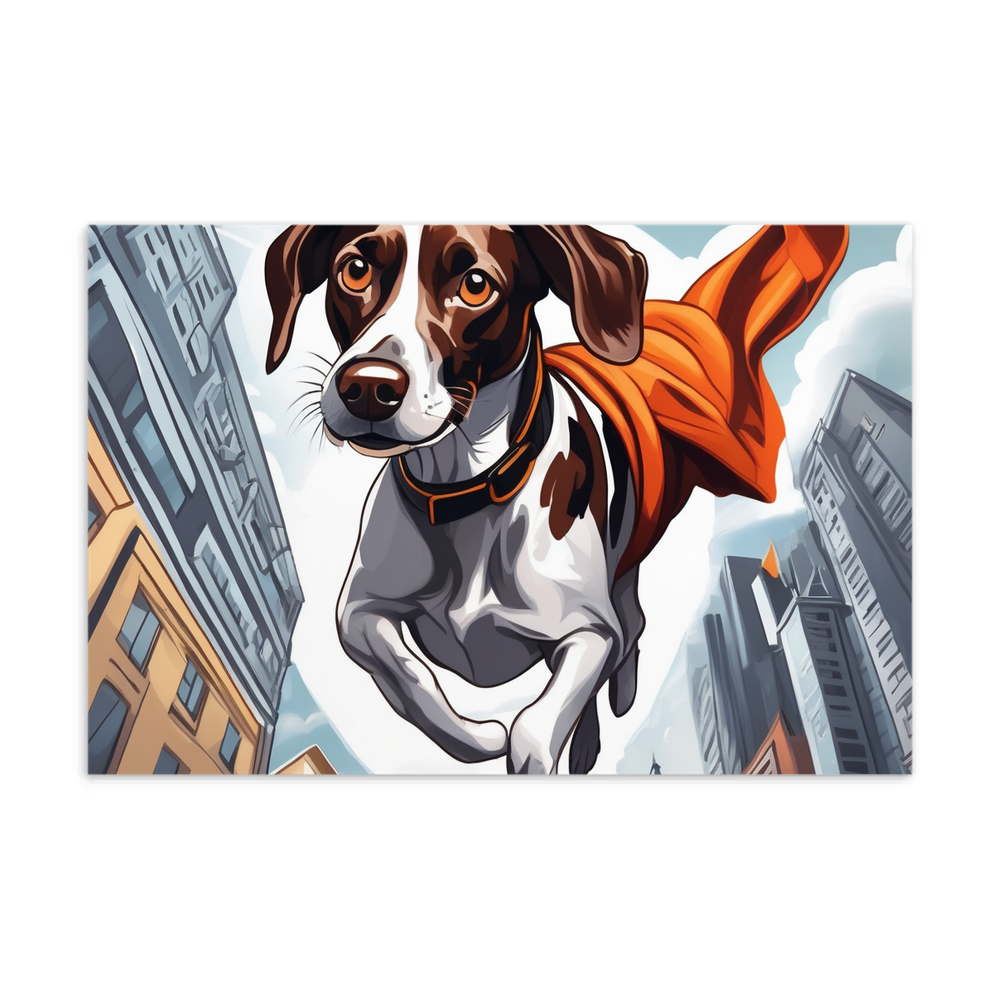 PugMug Custom Pointer Dog Postcard