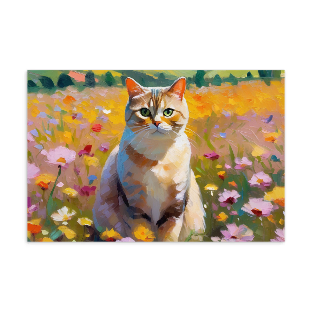 PugMug Custom Tabby British Shorthair Cat Postcard