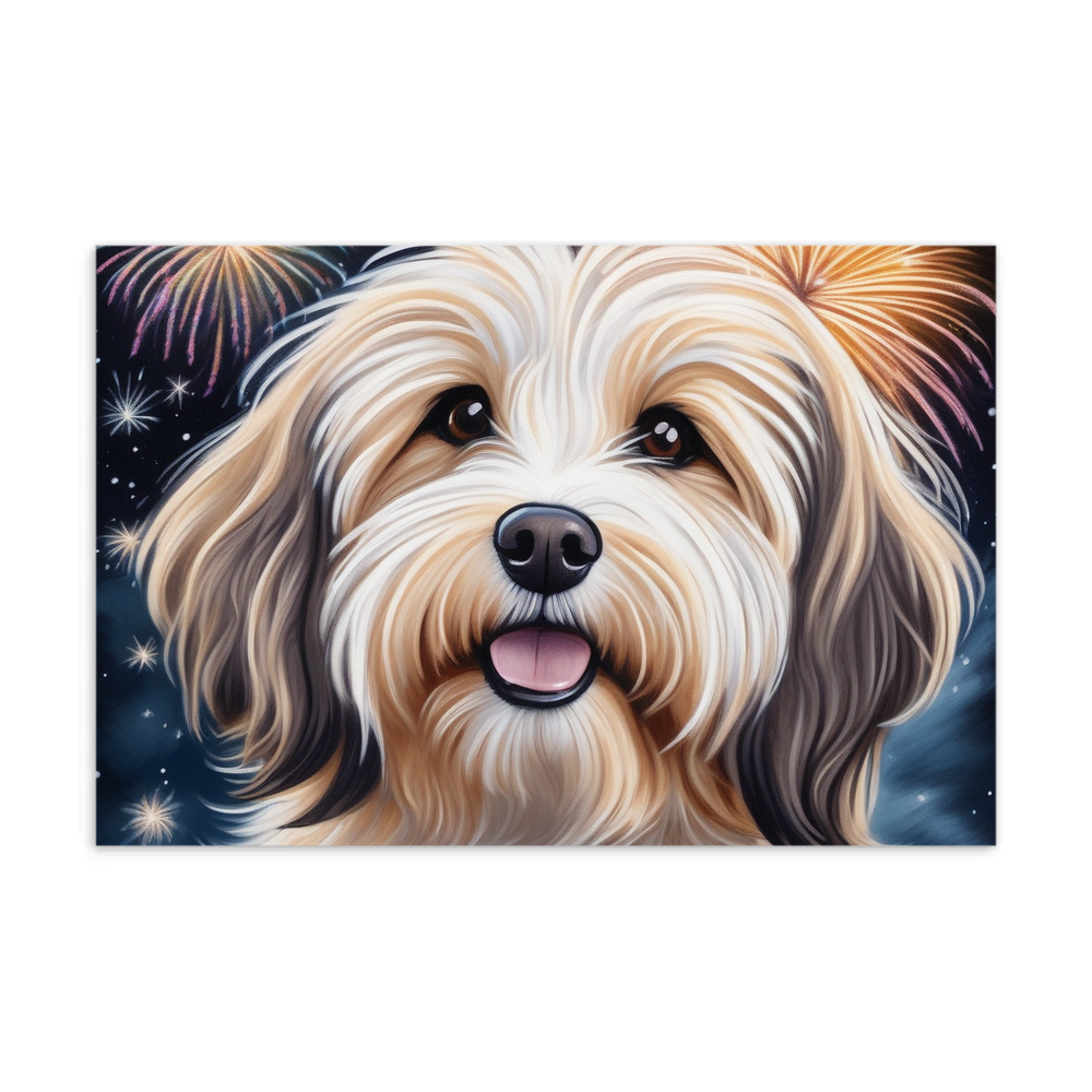 PugMug Custom Tan Havanese Dog Postcard