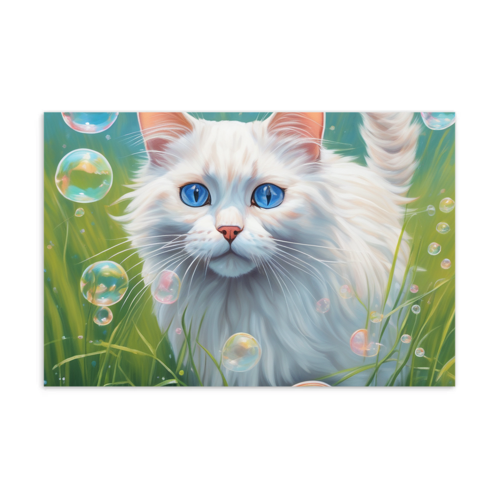 PugMug Custom White Ragdoll Cat Postcard