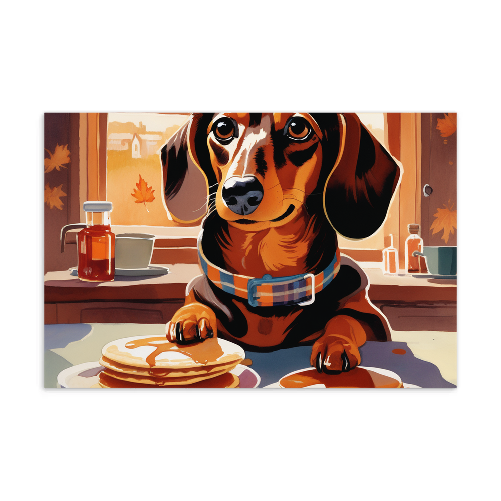 PugMug Custom Tan Dachshund Postcard