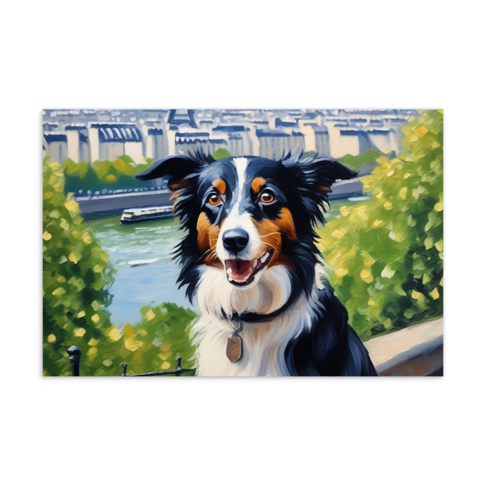 PugMug Custom Border Collie Postcard