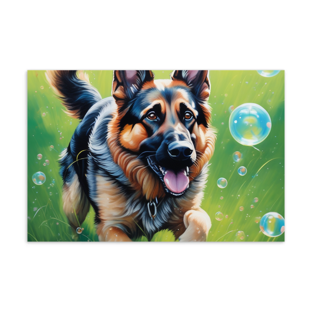 PugMug Custom German Shepherd Dog Postcard