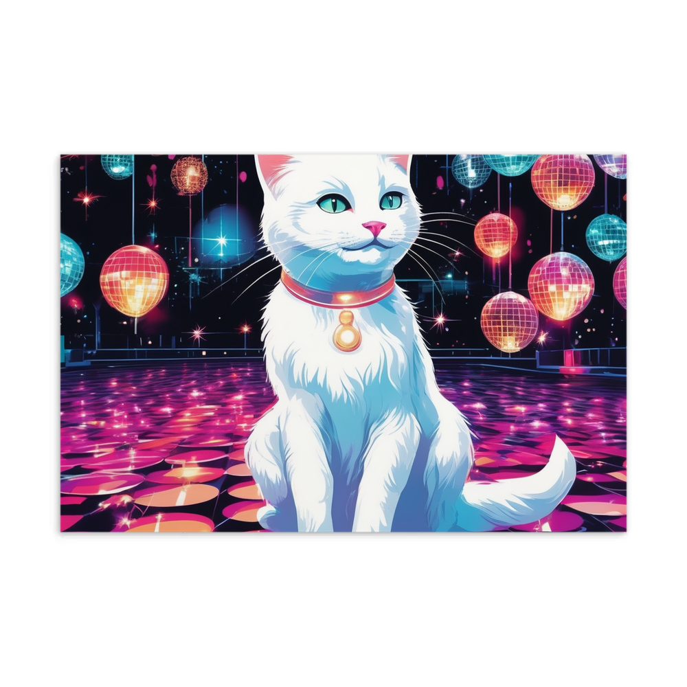 PugMug Custom White Companion Cat Postcard