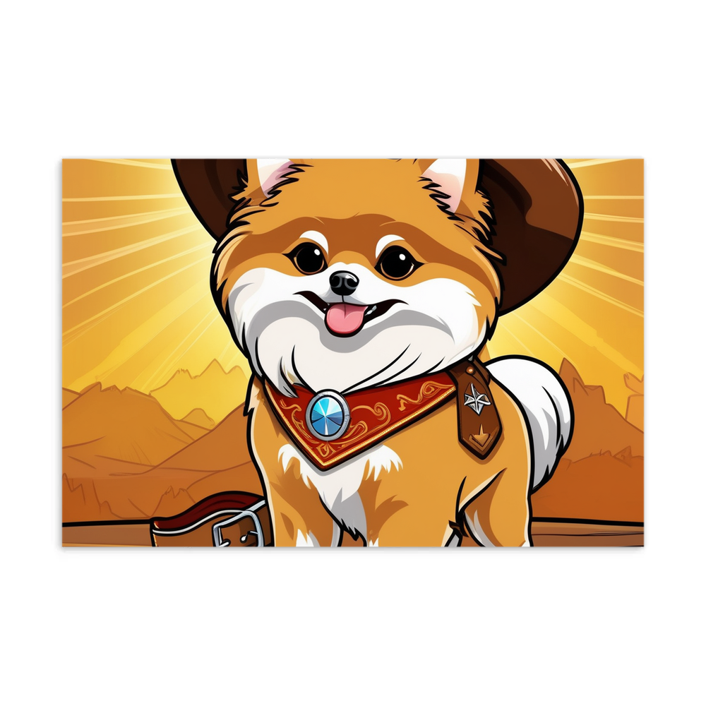 PugMug Custom Tan Pomeranian Postcard