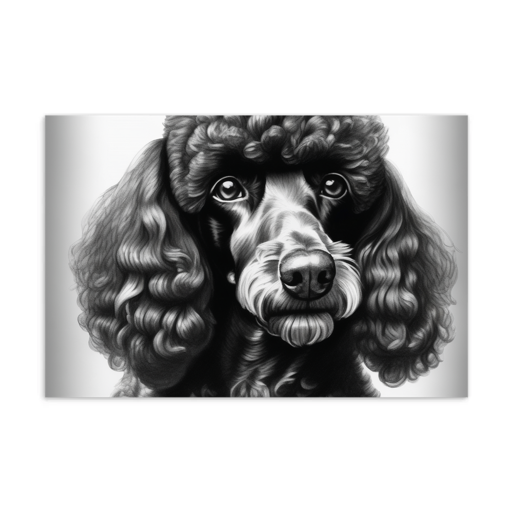 PugMug Custom Black Poodle Postcard