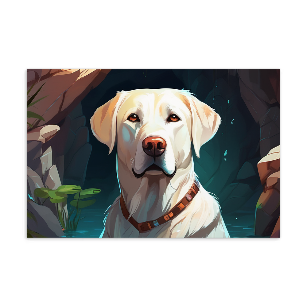 PugMug Custom White Labrador Retriever Postcard