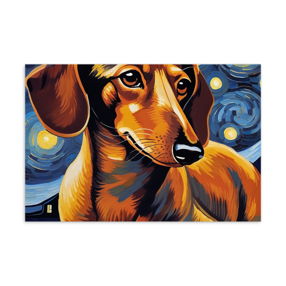 PugMug Custom Tan Dachshund Postcard