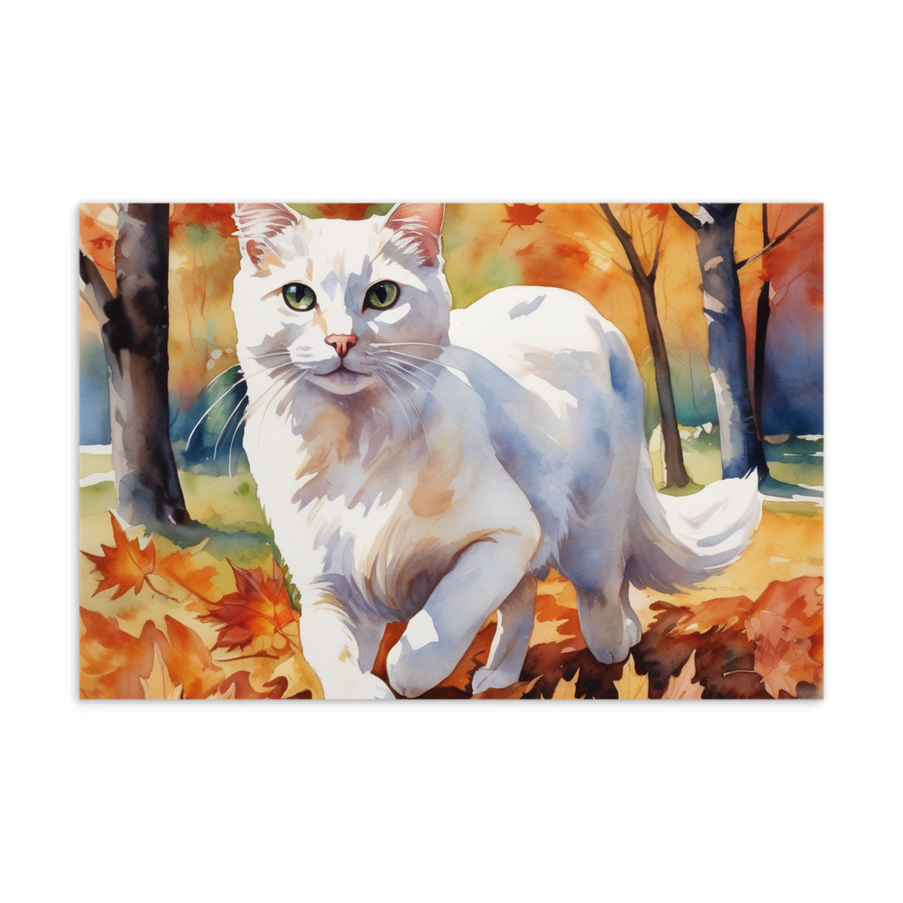 PugMug Custom White Companion Cat Postcard