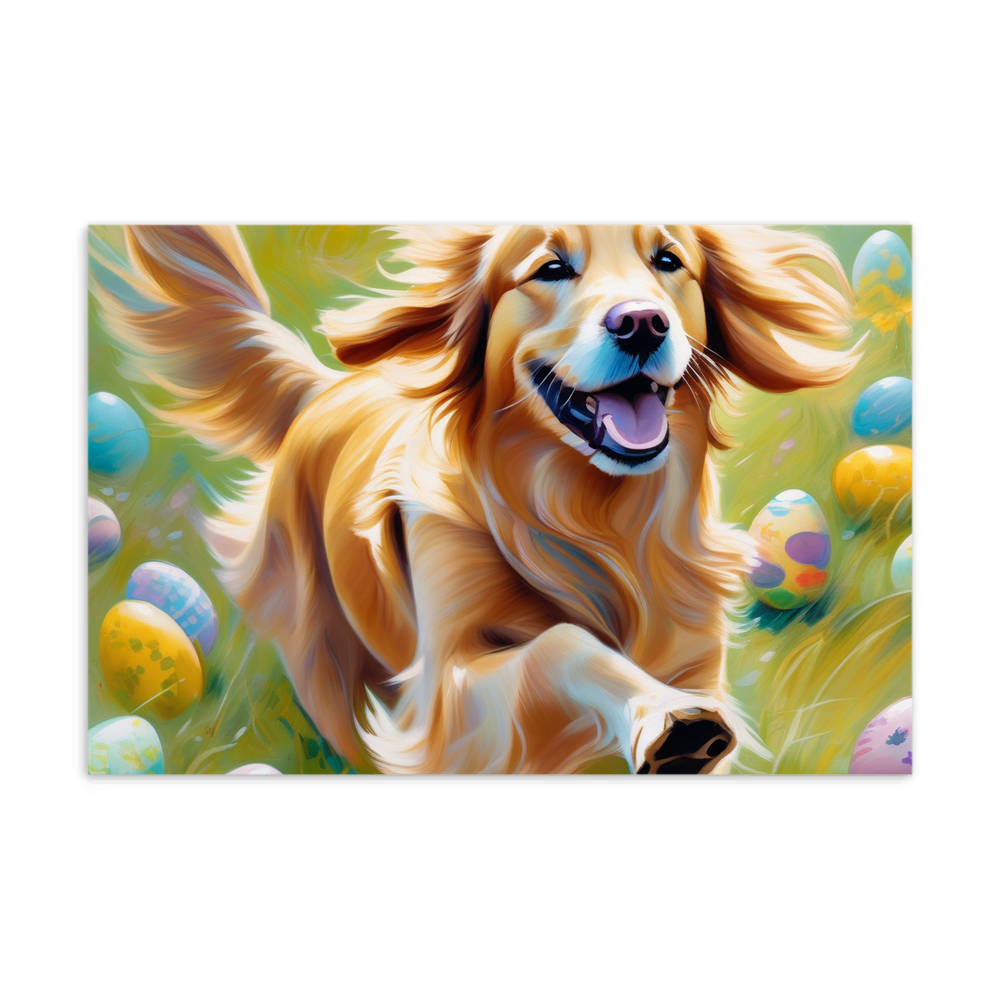 PugMug Custom Golden Retriever Postcard