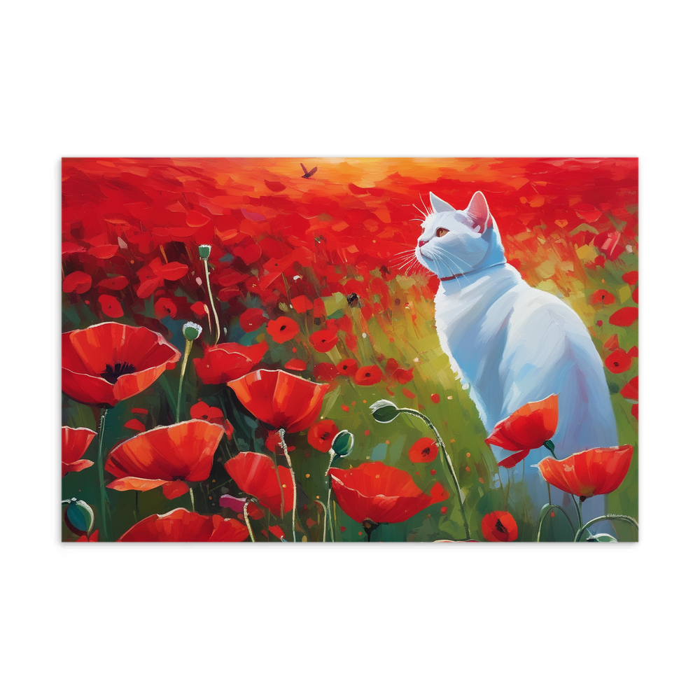 PugMug Custom White Companion Cat Postcard