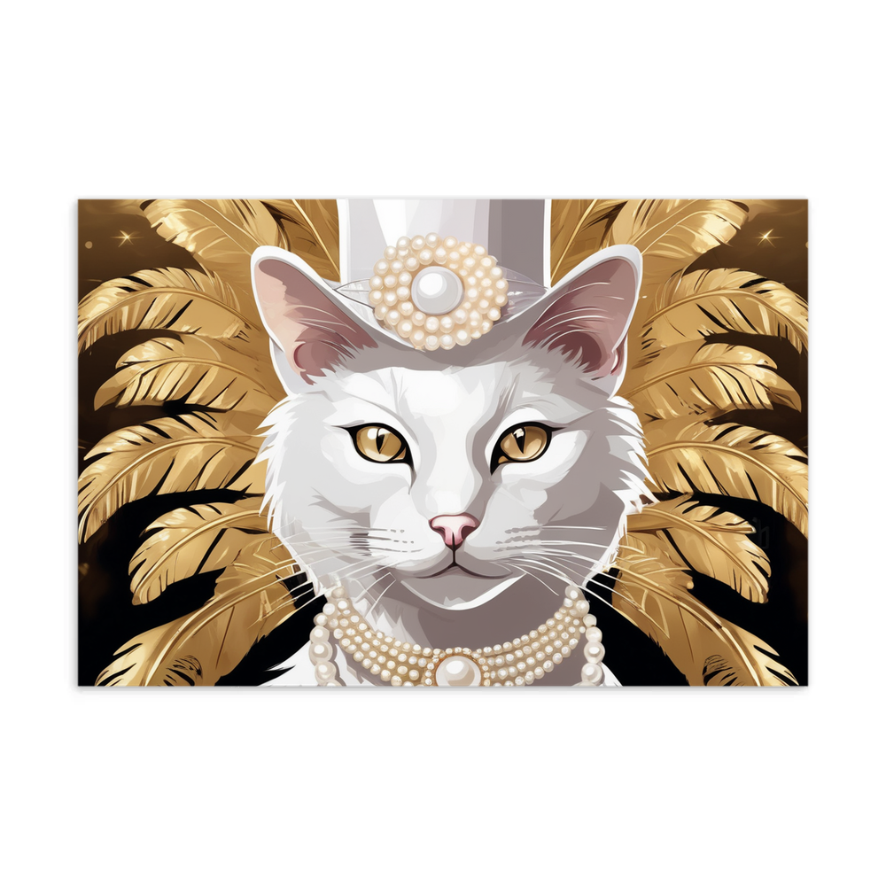 PugMug Custom White Companion Cat Postcard