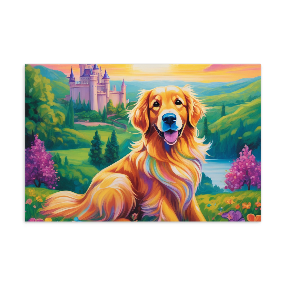 PugMug Custom Golden Retriever Postcard
