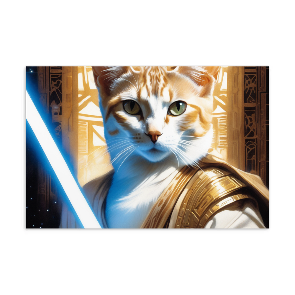 PugMug Custom White Abyssinian Cat Postcard