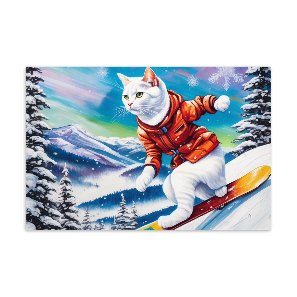 PugMug Custom White Companion Cat Postcard
