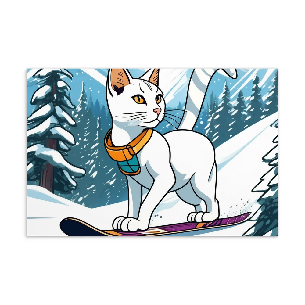 PugMug Custom White Abyssinian Cat Postcard