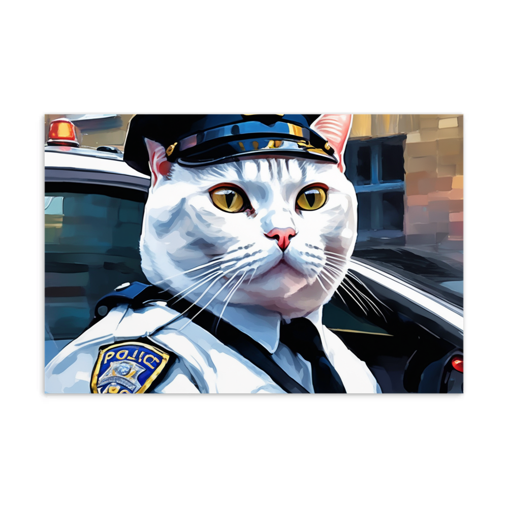PugMug Custom White British Shorthair Cat Postcard