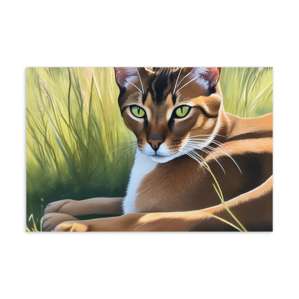 PugMug Custom Tabby Abyssinian Cat Postcard
