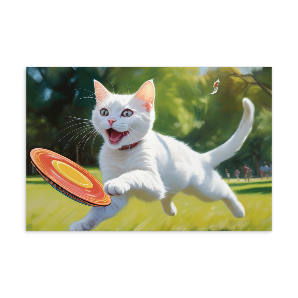 PugMug Custom White Companion Cat Postcard