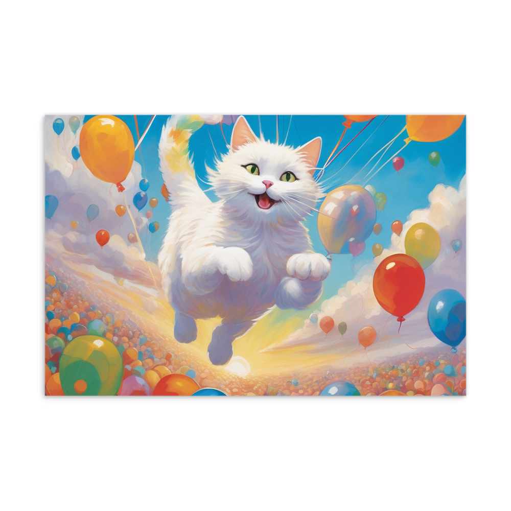 PugMug Custom White Companion Cat Postcard