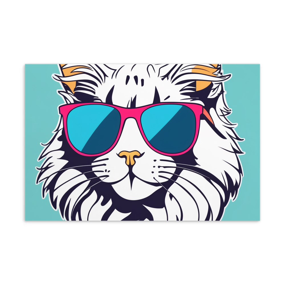 PugMug Custom White Maine Coon Cat Postcard