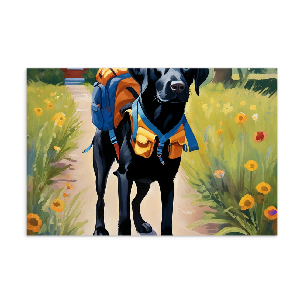 PugMug Custom Black Labrador Retriever Postcard