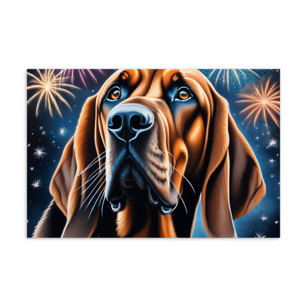 PugMug Custom Bloodhound Postcard